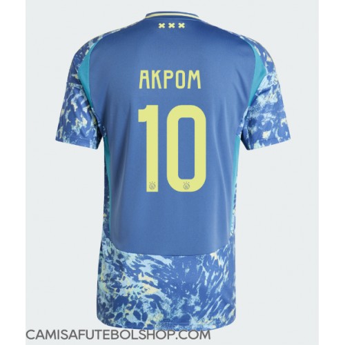 Camisa de time de futebol Ajax Chuba Akpom #10 Replicas 2º Equipamento 2024-25 Manga Curta